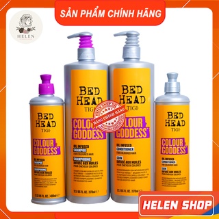 Gội Xả TIGI Bed Head Colour Goddes 400-970ml | Giữ Màu Nhuộm Rực Rỡ, Phục Hồi Tóc Hư Tổn, Chăm Sóc Tóc Nhuộm