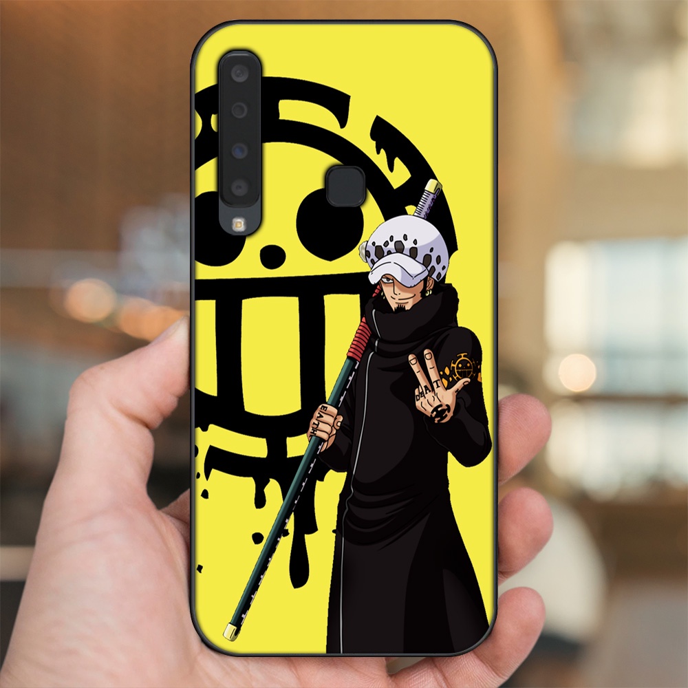 Ốp lưng Samsung A9 2018 viền đen in hình Law One Piece