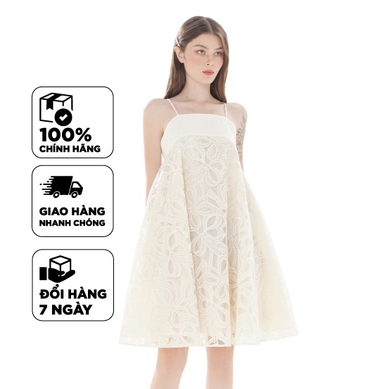 TUBYCATU | Đầm hai dây donna begie dress