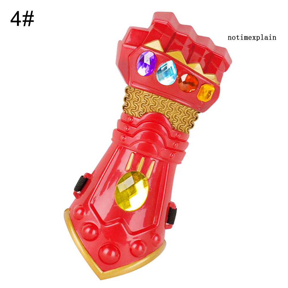 Mặt Nạ Găng Tay Thanos Có Đèn Led Hóa Trang Người Sắt