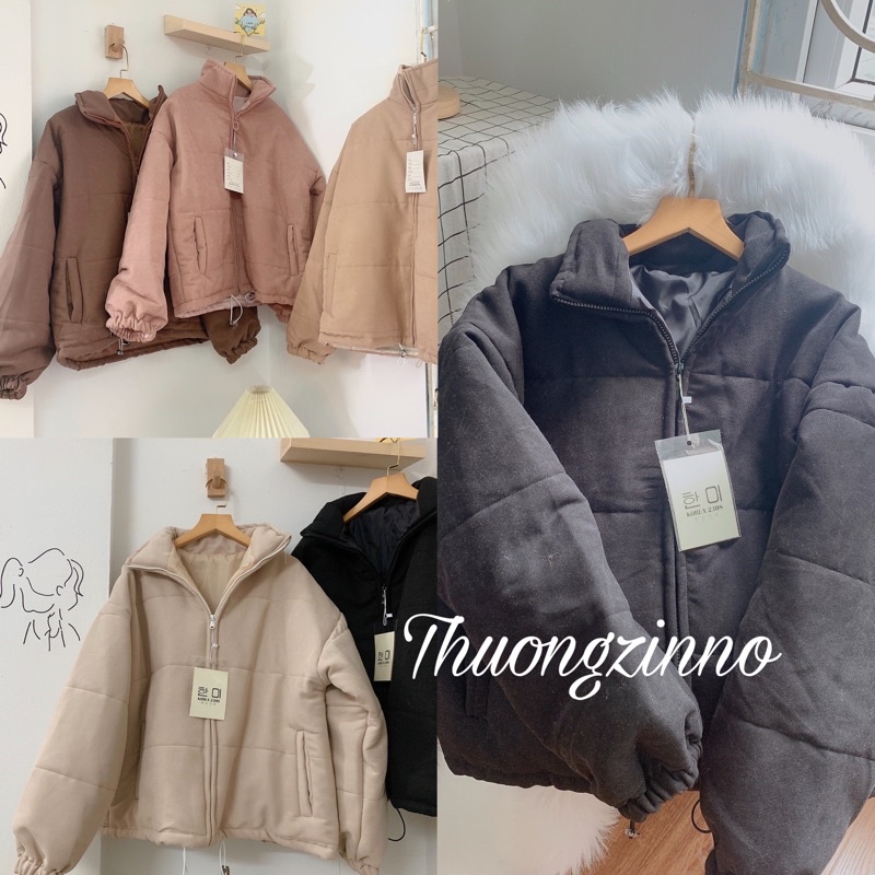 [Ảnh thật/Video]Áo phao béo PAYMA form rộng phong cách ulzzang Áo khoác hai lớp dày dặn | BigBuy360 - bigbuy360.vn