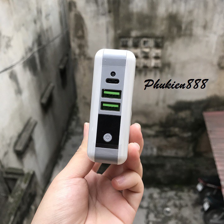 Sạc dự phòng 6700 + củ sạc + sạc không dây 3 in 1 - PK166