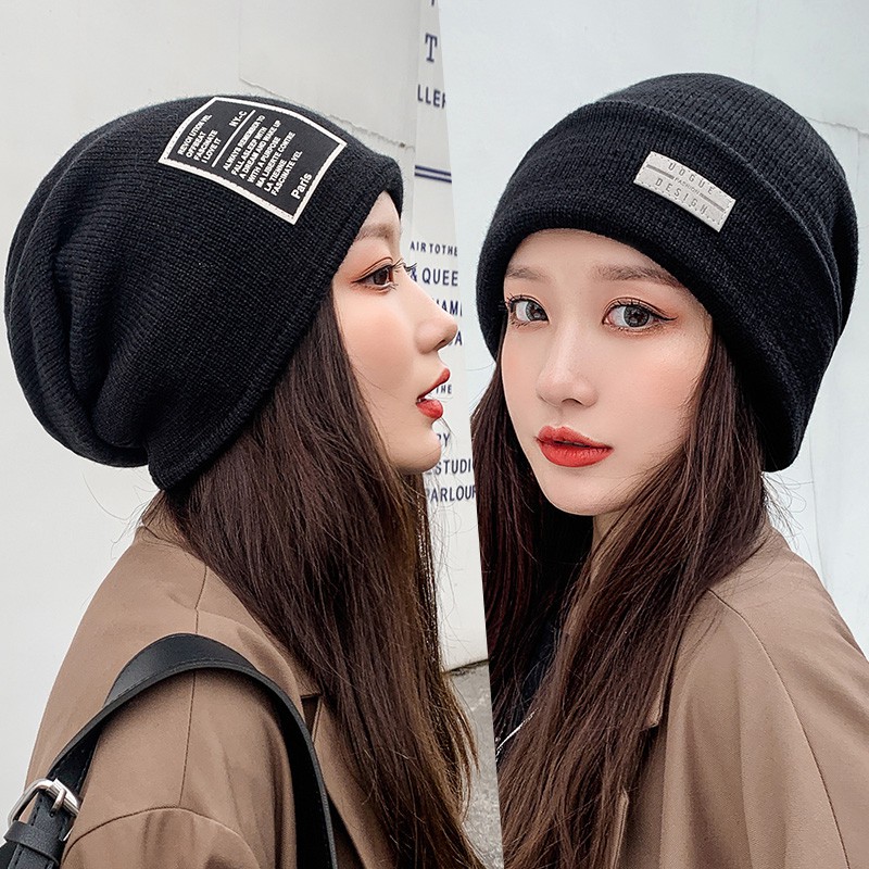 Mũ Dệt Kim Dày Vá  Thời Trang Thu đông Phong Cách Hàn Quốc Dành Cho Nữ