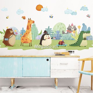 Decal dán tường con vật hoạt hình A245