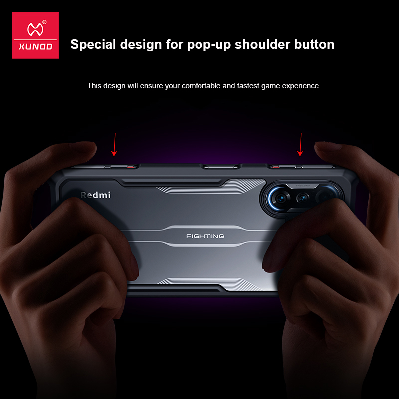 XUNDD Ốp Điện Thoại Màu Trong Suốt Chống Sốc Cho Redmi K40 Gaming Version