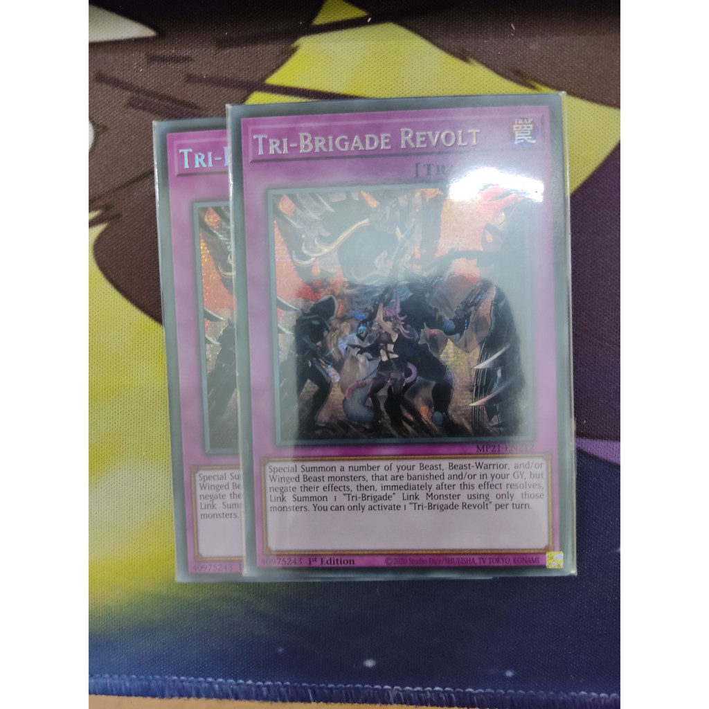 1 lá Thẻ bài Tri-Brigade Revolt - MP21-EN212 - Prismatic Secret Rare 1st Edition