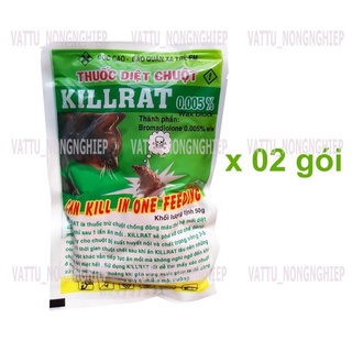 2 gói thuốc chuột cốm Killrat (50g/gói)