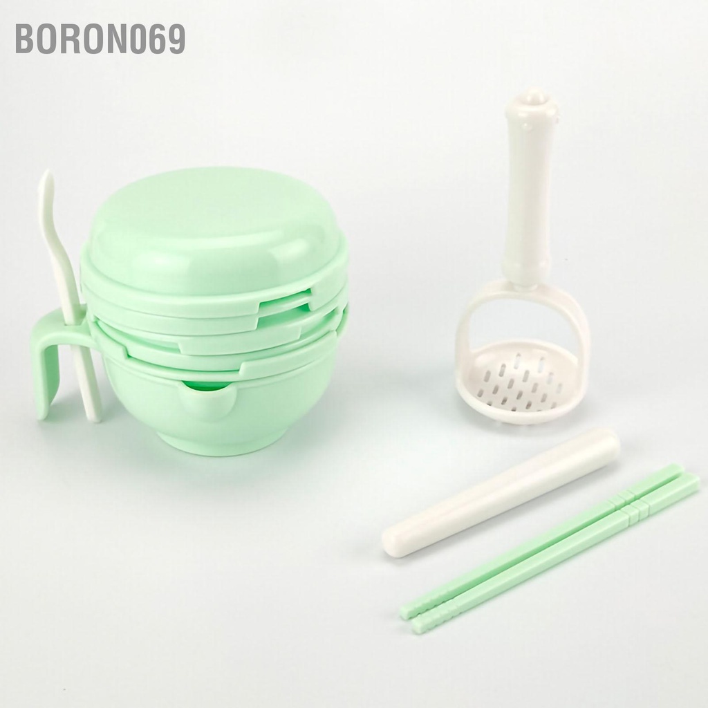 Boron069 Bộ Bát Xay Thức Ăn Cho Bé An Toàn Đa Chức Năng Dễ Làm Vệ Sinh Nấu Trái Cây