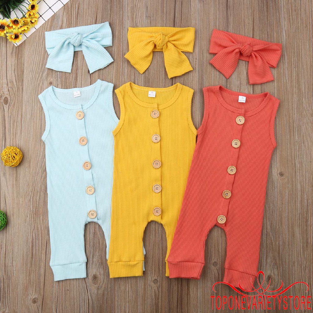 Bộ áo liền quần cotton dễ thương cho trẻ sơ sinh