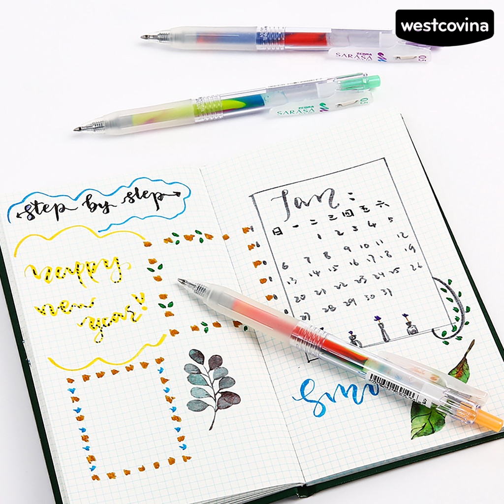 [Hot]✍Bút Mực Gel Ngòi 0.5mm Màu Sắc Cầu Vồng