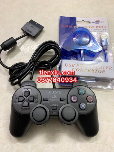 Tay cầm Ps2 A-M cao cấp loại tốt tay cầm ps2 / pc , có bán cổng chuyển usb PS2 M