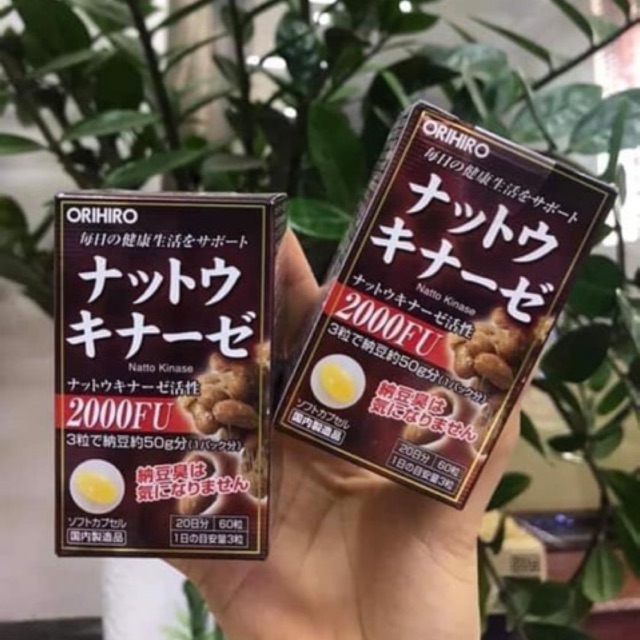 Vien Uá»'ng Chá»'ng Ä'á»t Quá»µ Orihiro Nháº­t Báº£n Ä'á»t Quá»µ Natto Kinase Orihiro 2000fu Nháº­t Báº£n Shopee Viá»t Nam