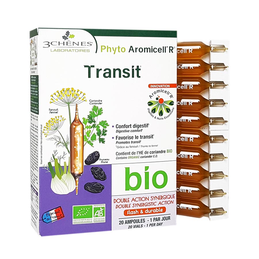 Thảo dược hữu cơ Phyto Aromicell R Transit bio dạng nước ( 20 ống ) date 01/2024