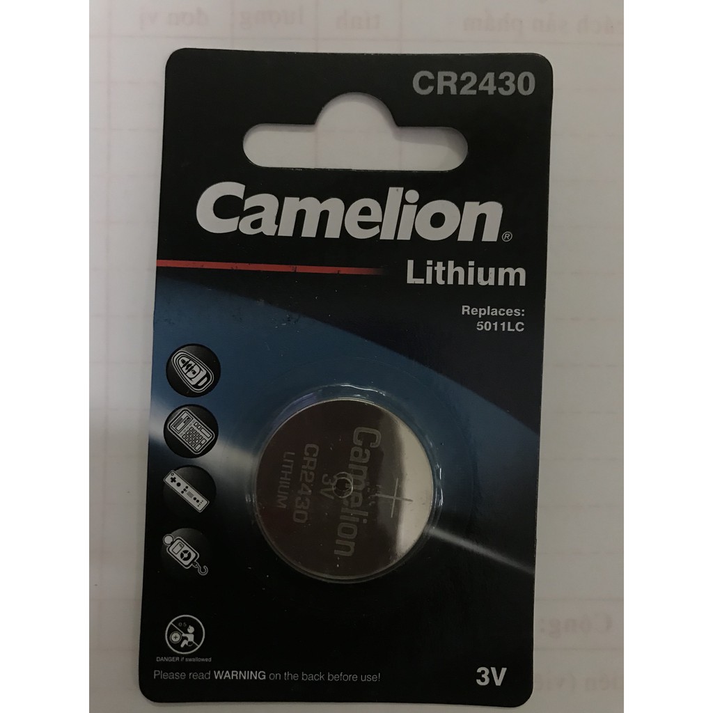 Pin Camelion CR2430-BP1 Lithium 3V