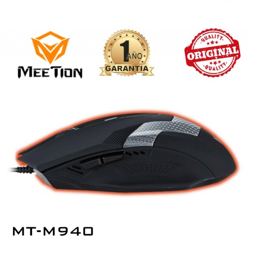 Chuột Gaming Meetion MT940 - Độ bền cực cao - Màu đen - Đèn led cực đẹp - Bảo hành 12 tháng - Cam kết lỗi 1 đổi 1