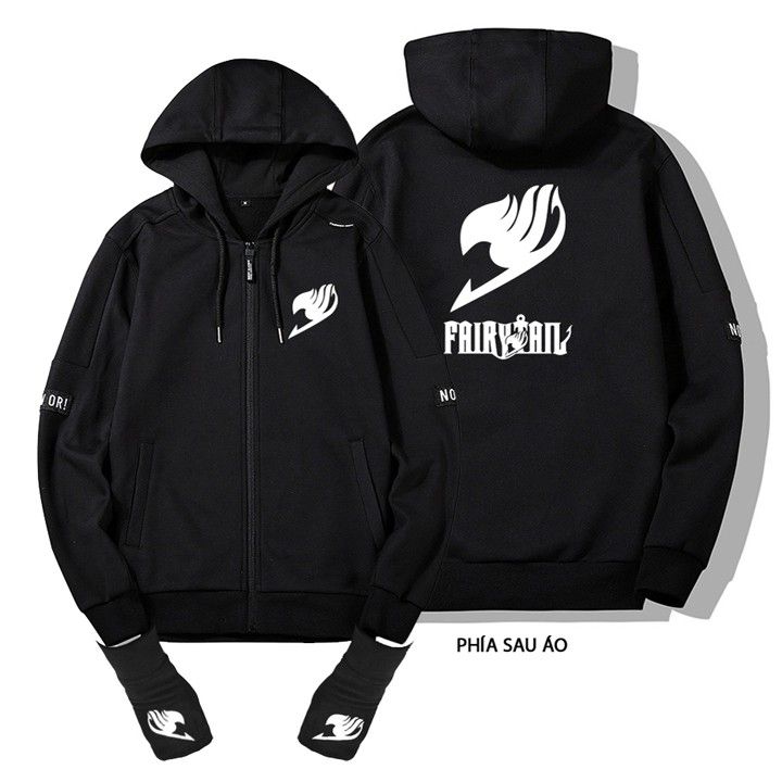 Áo khoác Hoodie, bao tay Fairy Tail