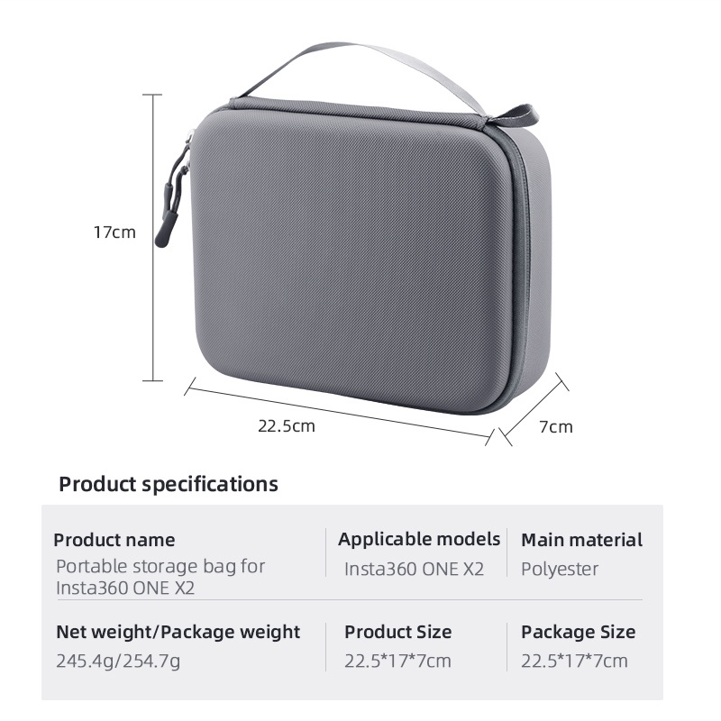 Túi Đựng Chống Va Đập Cho Camera Insta360 ONE X2 / X3