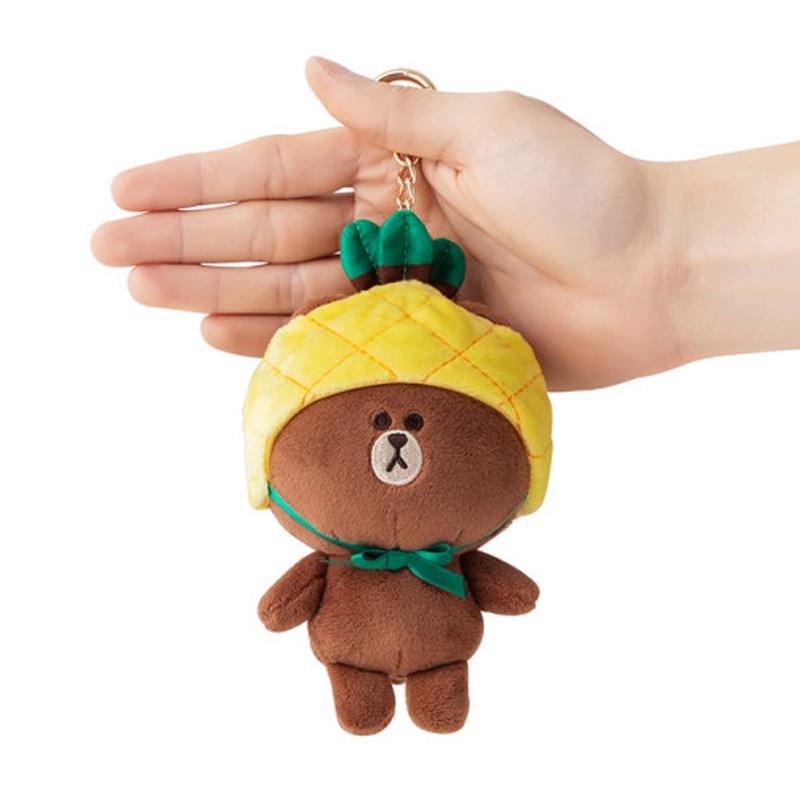 Line Friends Búp Bê Đồ Chơi Hình Gấu Nâu Và Trái Cây Đáng Yêu