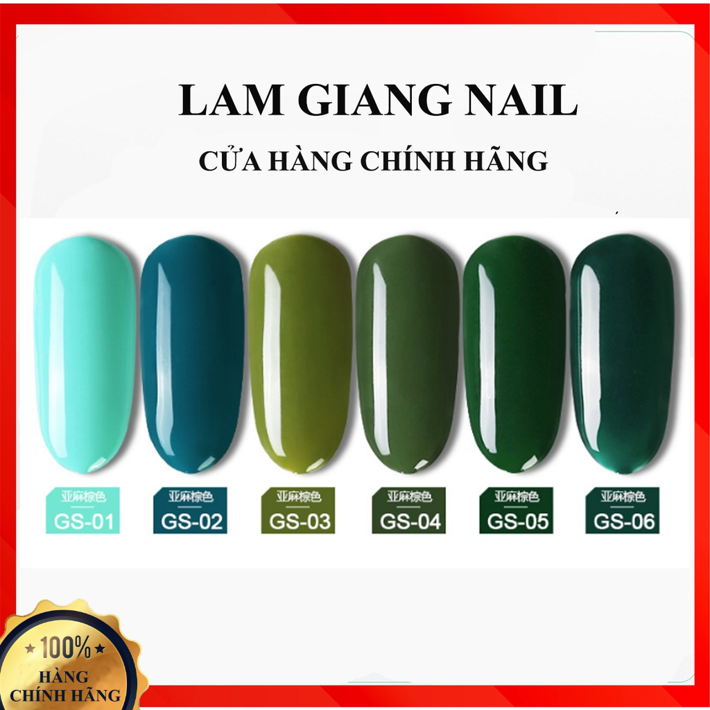 Sơn gel AS lẻ 6 màu rừng sương mù GS Misty Forest