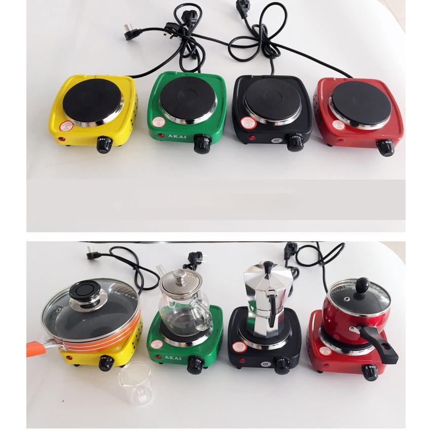 Bếp điện mini pha Cafe, pha trà bếp điện hơ lá trầu cho bé công suất 500W, Bếp hơ sau sinh cho mẹ và bé