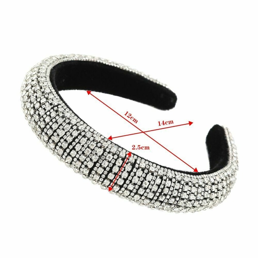 Cài tóc đính đá lấp lánh phong cách Hàn Quốc