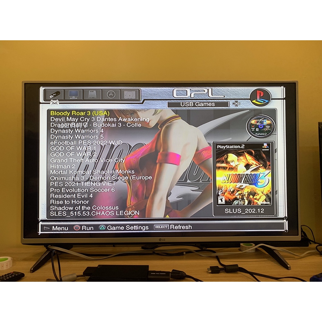 Máy chơi Game Playstation PS2 chạy ổ cứng 500GB (Hỗ trợ cài game theo yêu cầu) | BigBuy360 - bigbuy360.vn