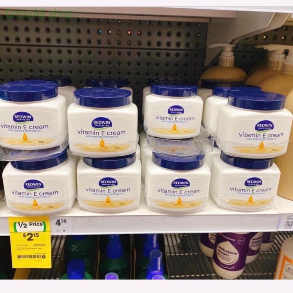 Kem dưỡng ẩm great86 kem dưỡng trắng da Vitamin E cream Úc chính hãng da căng mướt mịn màng 300g