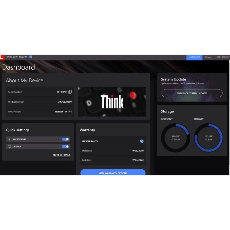 Thinkpad x1 yoga gen 4 i5/16/ssd512 bảo hành cuối 2022 | BigBuy360 - bigbuy360.vn