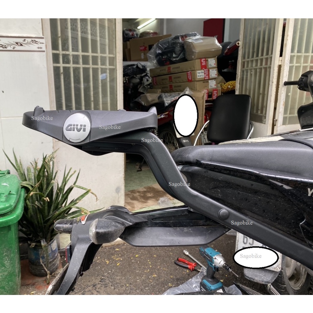 Baga Givi SRV MT15, cảng xe Givi SRV lắp cho xe MT15, hàng Givi chính hãng, bảo hành 2 năm