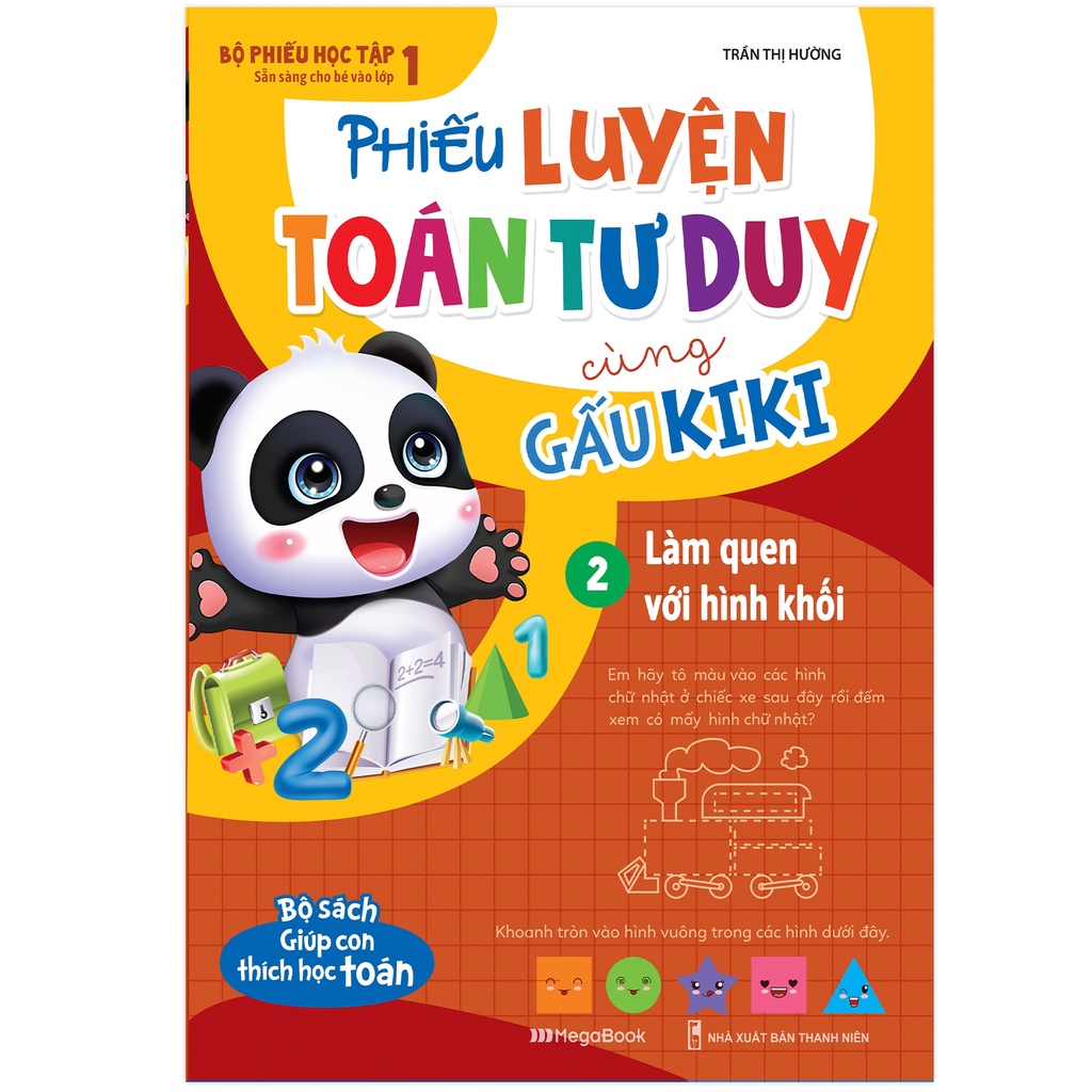 Sách Bộ Sách Phiếu Luyện Toán Tư Duy Cùng Gấu Kiki