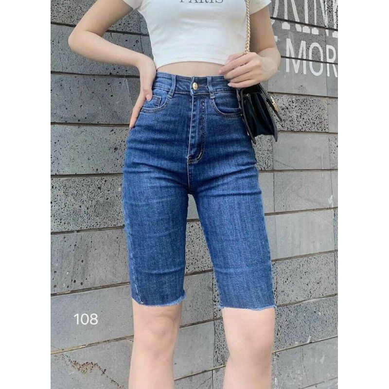 Quần Jean Nữ Lửng Lưng Cao