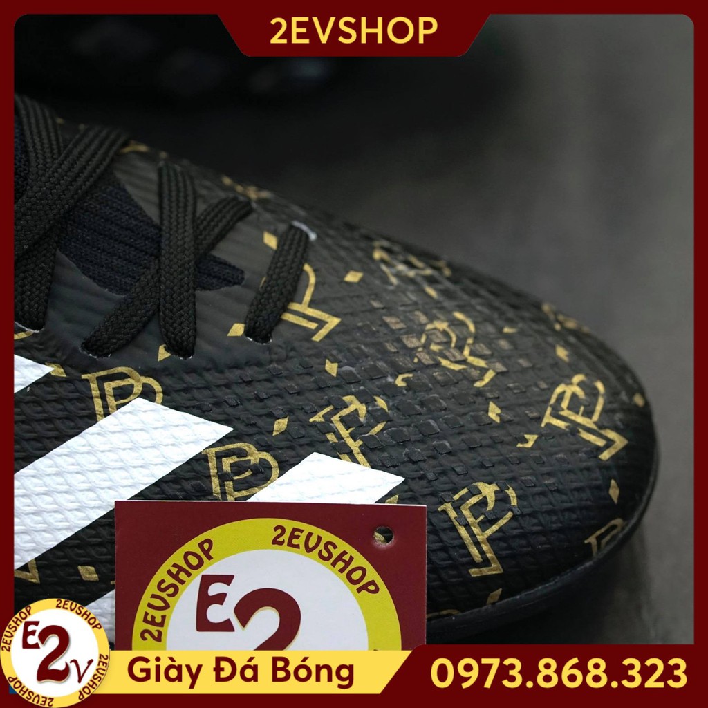 [FreeShip] [Tặng Tất/Túi] Giày Đá Bóng  𝗧𝗙 𝗔𝗱𝗶𝗱𝗮𝘀 𝗣𝗿𝗲𝗱𝗮𝘁𝗼𝗿 𝟮𝟬𝟮𝟬 Đen Vàng Đã Khâu