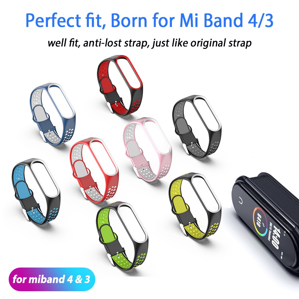 Dây đeo cho vòng đeo tay thông minh Mi Band 6 5 4 3 NFC chất lượng cao