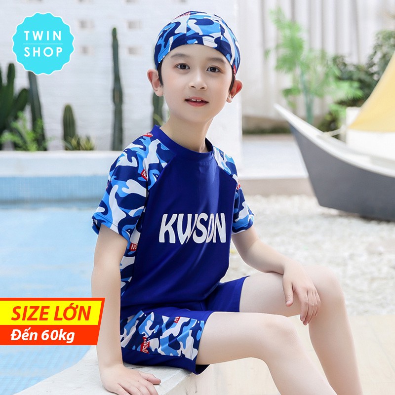 Đồ Bơi Bé Trai Size Lớn Twin, Đồ Bơi Áo Quần Rời Size Đại Cho Bé Trai Thiếu Niên Từ 30 ~ 50kg