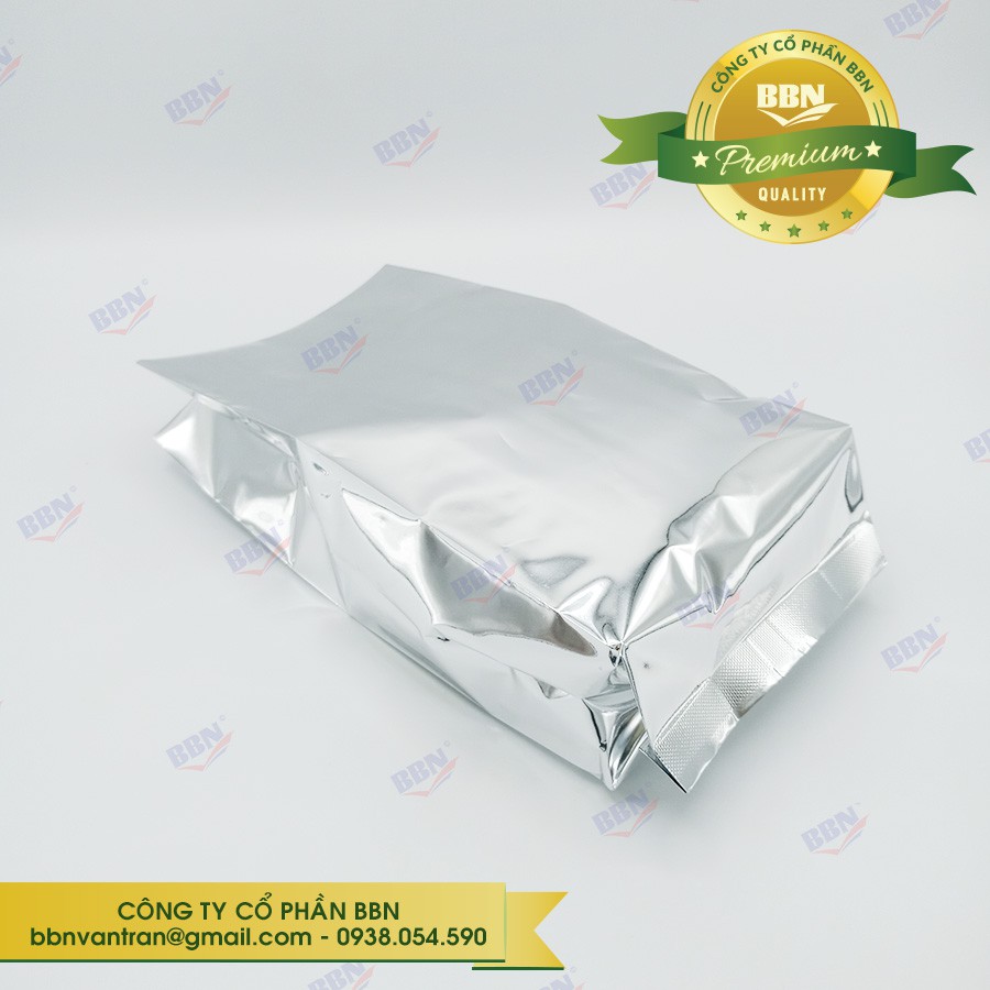 1 kg Túi Mpet bóng xếp hông hàn lưng giữa 12x26cm