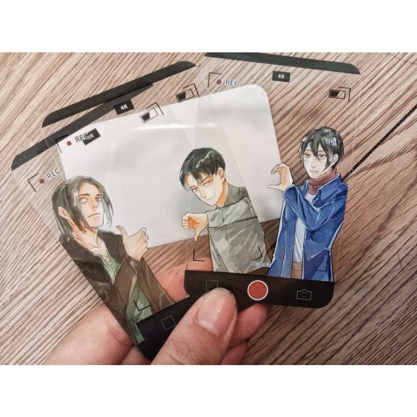 PVC Card trong in hình nhân vật Attack on Titan
