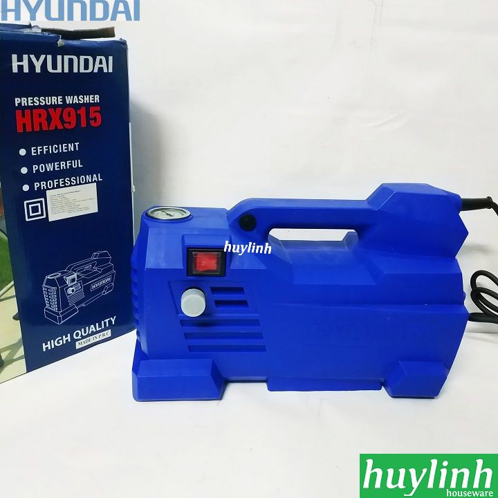 Máy rửa xe Hyundai HRX915 - 120bar - tặng bình xà bông