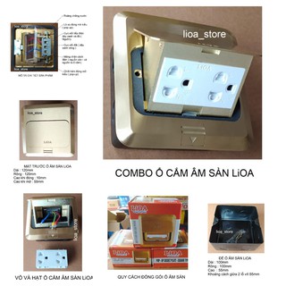 BỘ Ổ CẮM ÂM SÀN LiOA.