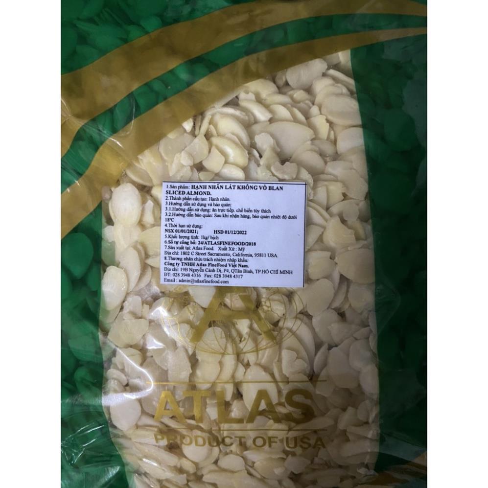 Hạnh nhân lát – Sliced Almonds 100g