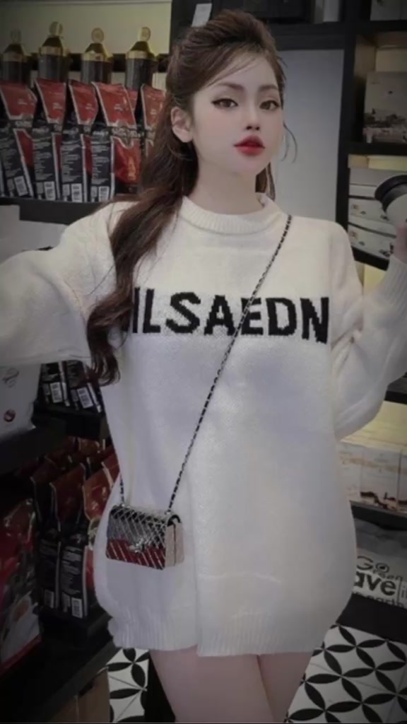 Áo len Nữ ilsaedn dày phối dủ màu hot nhất trong đông 2023. | BigBuy360 - bigbuy360.vn