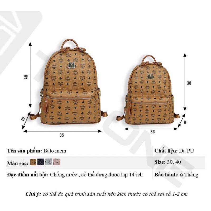balo CMC thời trang đi học đi chơi size 30 size 40 bản đẹp hình thật