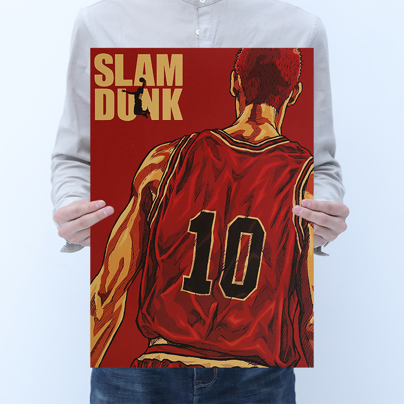 Áp Phích Dán Tường Hình Slam Dunk Trang Trí Nội Thất Ấn Tượng