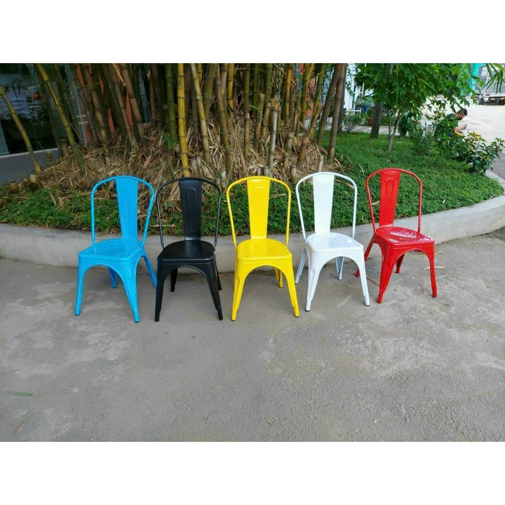 Ghế Tolix Tựa Lưng Nhập Khẩu Nhiều Màu Sắc