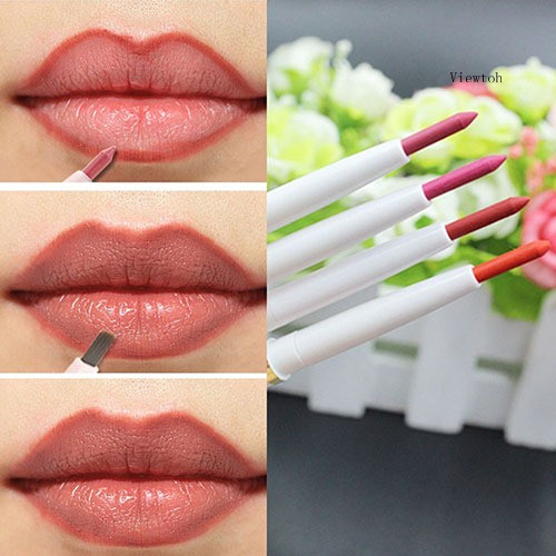 Chì kẻ viền môi dạng xoay tự động lâu trôi chống thấm nước màu sắc tự nhiên