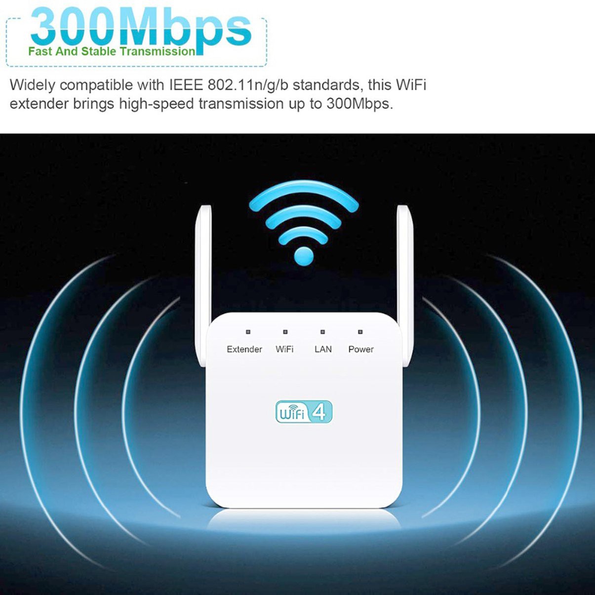 Bộ Khuếch Đại Tín Hiệu Wifi Không Dây 300m | WebRaoVat - webraovat.net.vn