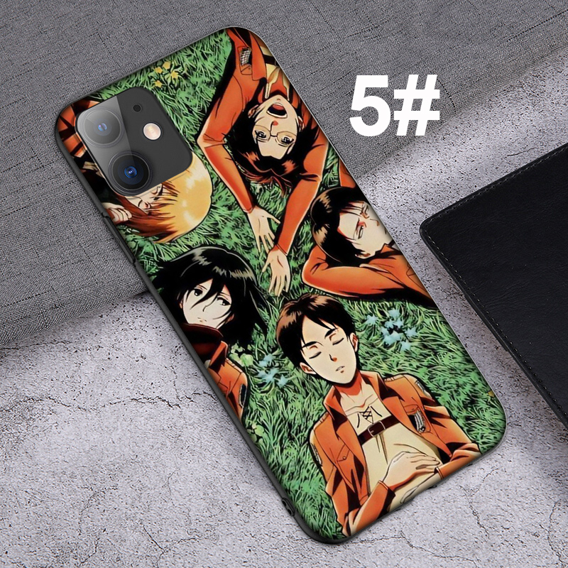 iPhone XR X Xs Max 7 8 6s 6 Plus 7+ 8+ 5 5s SE 2020 Casing Soft Case 6SF Attack on Titan Anime mobile phone case