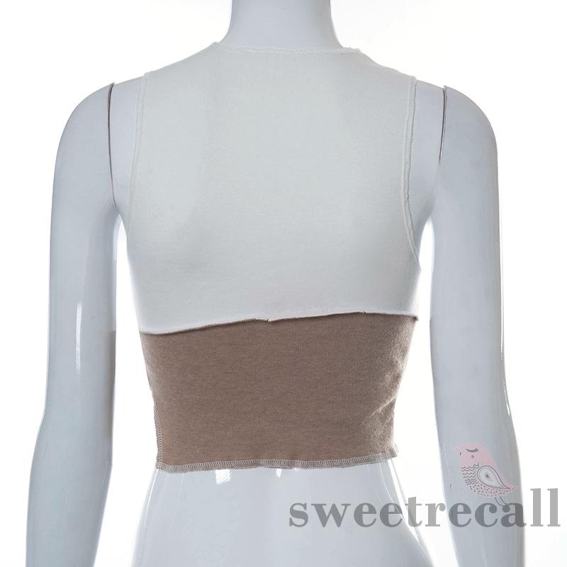 Áo Lửng Không Tay Phối Màu Gợi Cảm Cho Nữ | BigBuy360 - bigbuy360.vn