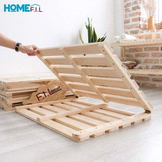Giường Ngủ Pallet Gỗ Thông Minh Homefil Skinny Bed, Giường Gấp Thông Minh, Pallet Gấp Gọn, Phong Cách Hàn Quốc