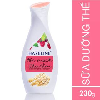 Sữa dưỡng thể HAZELINE yến mạch & dâu tằm 230ml
