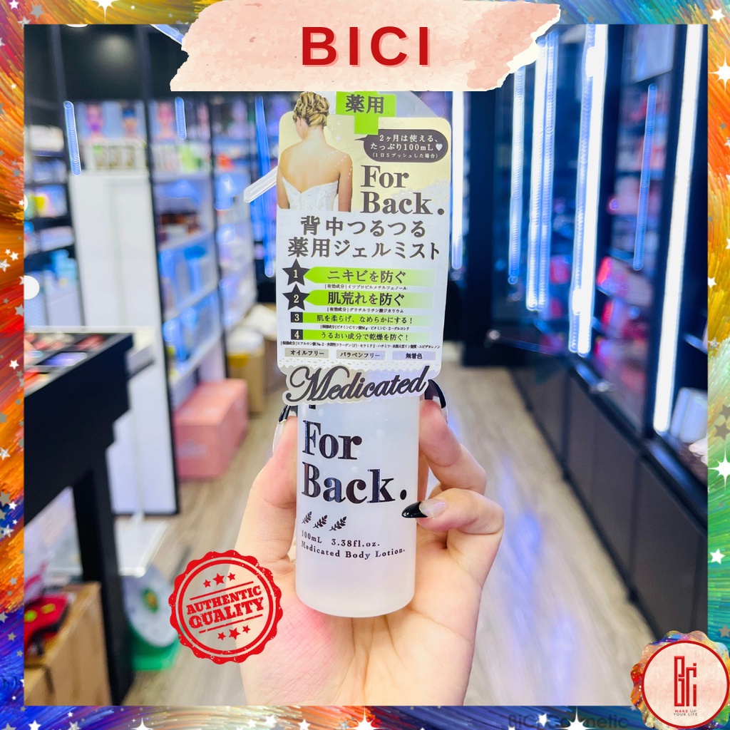 Xịt Giảm Mụn Lưng For Back Pelican Medicated Mist Của Nhật (100ML)